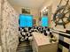 Bathroom featuring nautical themed decor, tile accents, and ample counter space at 3022 Hickory Nw St, Winter Haven, FL 33881