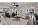 Open living room with neutral decor, wood floors, and easy access to other areas of the home at 3805 Mammoth Grove Rd, Lake Wales, FL 33898