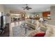 Spacious and inviting living area featuring tile floors and seamless access to the outdoor lanai at 4327 Gullane Dr, Lake Wales, FL 33859