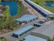 Aerial shot of storage units and boat storage providing ample space for residents at 4327 Gullane Dr, Lake Wales, FL 33859