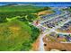 Aerial shot of community and nearby lake at 476 Haines Trl, Winter Haven, FL 33881
