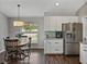 Dining nook off the kitchen with a view of the front yard at 541 Hatchwood Dr, Haines City, FL 33844
