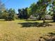 Green backyard with lush lawn and mature trees, offering a private outdoor space at 5702 Breskin Dr, Orlando, FL 32839