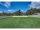 Large, fenced backyard with lush green grass, offering ample space and privacy at 620 Jaxson Blvd, Winter Haven, FL 33880