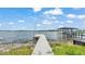 A private dock extends into the lake, offering a peaceful spot for fishing, boating, and enjoying water activities at 900 Lake Jessie Dr, Winter Haven, FL 33881