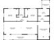 Detailed floor plan showing the dimensions of the living room, eat-in kitchen, bedrooms, bathrooms, and utility room at 1003 Bear Lake Rd, Apopka, FL 32703