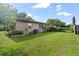 Spacious backyard with green grass and partial fencing, perfect for outdoor activities and relaxation at 105 Leslie Ave, Winter Haven, FL 33880