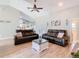 Spacious living room with hardwood floors and neutral paint colors at 123 Evergreen Dr, Auburndale, FL 33823