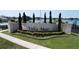 Villa Mar community entrance sign with stone pillars and manicured landscaping at 1363 Benevento Dr, Winter Haven, FL 33884