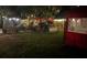 Backyard showcasing a covered seating area and well-maintained lawn at 195 E Vine St, Bartow, FL 33830