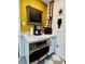 Kitchen features stainless steel oven, wine rack, and white marble countertops at 195 E Vine St, Bartow, FL 33830