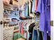 Organized closet with shelves and rods, offering ample storage space for clothes and personal belongings at 255 Lake Link Rd, Winter Haven, FL 33884