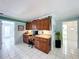Bright office space features custom wooden cabinetry, ample countertop space, and great natural lighting at 255 Lake Link Rd, Winter Haven, FL 33884