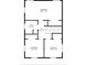 Second floor layout showing bedrooms, bath, and hall dimensions for a clear understanding of space and flow at 2731 State Road 557, Lake Alfred, FL 33850