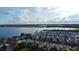 Aerial view of the real estate and the lake in the background at 3828 Eloise Estates Ct, Winter Haven, FL 33881