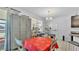 Light-filled dining room with equipment and storage, adjacent to kitchen at 428 Aragosa Dr, Davenport, FL 33837