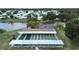 A bird's eye view of the bocce and shuffleboard courts, a part of the community amenities at 4859 Foxwood Blvd, Lakeland, FL 33810