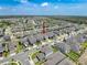 Expansive aerial view of a neighborhood showcasing well-maintained homes and community landscaping at 912 Scrub Oak Hammock Rd, Davenport, FL 33837