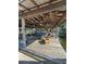 Spacious dock featuring wooden beams, ample seating, and a relaxing waterfront setting with beautiful views at 9402 Cat Track Trl, Lake Wales, FL 33898