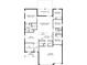 Detailed floor plan showcasing the layout of a four bedroom home at 1081 Sandpiper Loop, Winter Haven, FL 33881