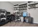 Well-appointed office featuring storage and shelves for an organized workspace at 1081 Sandpiper Loop, Winter Haven, FL 33881