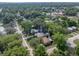 Aerial view of the home showcasing the surrounding neighborhood, mature trees and proximity to local amenities at 1140 W Seminole Trl, Bartow, FL 33830