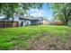 The large backyard features lush greenery and is fully fenced for privacy and relaxation at 125 Homewood Dr, Winter Haven, FL 33880