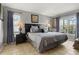 Cozy bedroom with a queen bed, bedside tables with lamps, and curtains at 151 Hideaway Beach Ln, Kissimmee, FL 34746