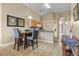 Cozy kitchen with breakfast nook and views to the living areas at 151 Hideaway Beach Ln, Kissimmee, FL 34746