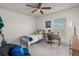 Casual bedroom featuring a single bed, desk area, and a comfortable beanbag chair at 2240 Country Manor St, Bartow, FL 33830