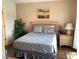 Comfortable bedroom featuring a plush bed, nightstand, and decorative plant at 263 Reserve Dr, Davenport, FL 33896