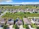Wide aerial shot showcasing the home's location within a well-planned neighborhood with green spaces and community amenities at 278 Alford Dr, Davenport, FL 33896
