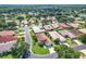 Aerial view showcasing the neighborhood's lush landscaping, and serene atmosphere at 380 Niblick Cir, Winter Haven, FL 33881