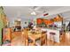 Open concept dining area connected to kitchen and living room, perfect for entertaining at 527 Duchess Dr, Lakeland, FL 33803