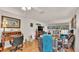 Comfortable living room with wood flooring, decorative accents, and a cozy atmosphere at 527 Duchess Dr, Lakeland, FL 33803