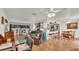 Spacious living room features hardwood floors, comfortable seating, and an open floor plan at 527 Duchess Dr, Lakeland, FL 33803
