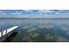 The tranquil lake view from the community dock offers a serene escape for relaxation and reflection at 615 Ridge Ter # 615, Winter Haven, FL 33881