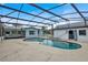 The screened pool includes a large patio area and easy access to the home at 109 Dakota Ave, St Cloud, FL 34769