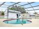 The backyard has a screened pool, shed, and privacy fence, great for entertaining at 109 Dakota Ave, St Cloud, FL 34769