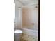 Modest bathroom features a shower-tub combination at 1334 Highland Park S Dr, Lake Wales, FL 33898