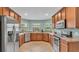 Modern kitchen featuring stainless steel appliances and plenty of counter space at 1765 Kingsmill Dr, Bartow, FL 33830
