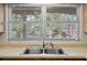 Stainless steel kitchen sink overlooking the front yard through a double window at 1810 Roanoke Ave, Lakeland, FL 33803