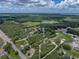 Serene aerial view of the property, nestled among lush greenery and tranquil water features under a partly cloudy sky at 3985 Mammoth Grove Rd, Lake Wales, FL 33898