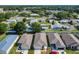 Aerial view of a residential neighborhood showing multiple single Gathering homes with mature trees at 481 Kensington View Dr, Winter Haven, FL 33880