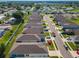 Aerial view showcases a serene suburban community with well-maintained homes and lush greenery at 481 Kensington View Dr, Winter Haven, FL 33880