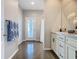 Full bathroom featuring double sinks and granite countertops, providing lots of space at 481 Kensington View Dr, Winter Haven, FL 33880