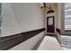 Home's front door with a stone accent wall at 7929 Ashley Pointe Dr, Lakeland, FL 33810