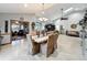 Open floor plan with dining room and living room at 8640 Firestone Cir, Clermont, FL 34711