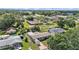 Aerial view of the home's location and surroundings with mature trees, nearby school, and convenient access at 1019 Milner E Dr, Lakeland, FL 33810