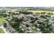 Expansive aerial view of a residential community featuring tree-lined streets and well-maintained homes, showcasing neighborhood layout at 1019 Milner E Dr, Lakeland, FL 33810